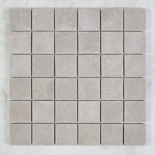 Nadia Tumbled Grey Small Square Mosaic Tile